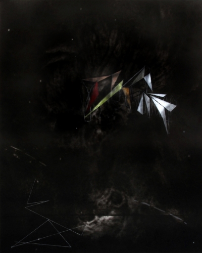 <p>Alexandra Hopf</p><p><br />Stormy Night, 2009<br />Acrylic, pastel on paper<br />180 x 150 cm</p>