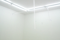 <p>Conditions for neurotransmission [P.O.V.]</p><p> </p><p>2016<br />compressed car, 2 cars, one driver, 12 acrylic rods<br />with connectors, ipad, ipod, 2 laptops, 2 external<br />webcams, 3 acrylic mirrors, 2 books, light filters,<br />looped sound piece, internet live stream<br />dimensions variable</p>