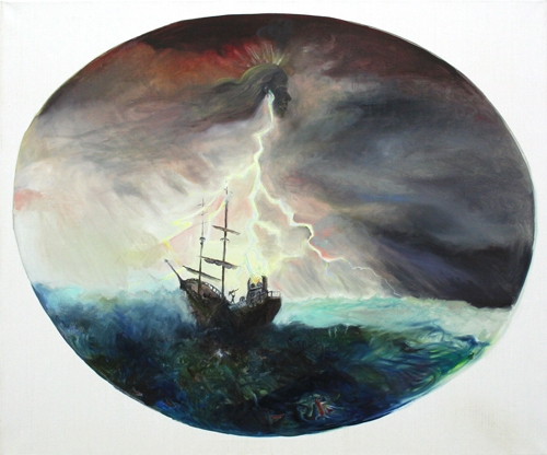 <p>Doom Boat - Gloria/you can hear it</p><p> </p><p>2015<br />oil on canvas<br />120 x 100 cm</p>