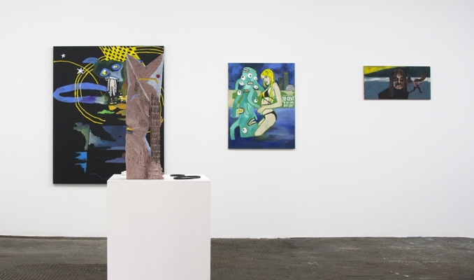 <p>Stefan Rinck befragt die Nachbarschaft:</p><p>Will Gott noch was mit uns zu tun haben?</p><p> </p><p>2011</p><p>Exhibition view</p><p>Cruise & Callas</p>