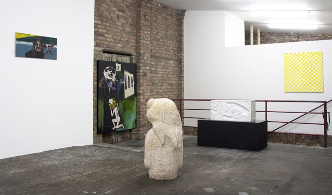 <p>Stefan Rinck befragt die Nachbarschaft:</p><p>Will Gott noch was mit uns zu tun haben?</p><p> </p><p>2011</p><p>Exhibition view</p><p>Cruise & Callas</p>