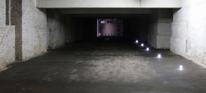 <p class="MsoNormal"><span>PRESENCE OF MIND (IMAGING)/<br />GEISTESGEGENWART (BILDGEBUNG)</span></p><p class="MsoNormal"> </p><p class="MsoNormal"><span>2011</span></p><p>Video projection loop, audio loop, CCTV infrared camera, monitor, 7 movement sensor lights (Detail)<br />dimensions variable, video 6:54 min, audio 2:34 min</p><p> </p>