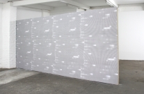 <p>MIND PORTRAIT (SLICE)</p><p> </p><p> </p><p>2011</p><p>Fly-posters, chipboard, timber</p><p>207 x 500 x 7,5 cm</p>