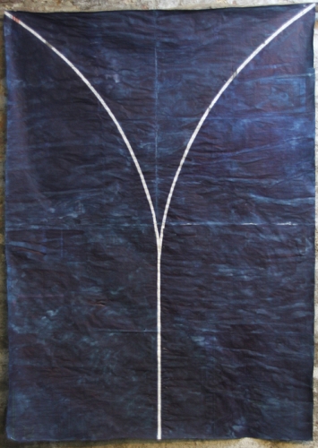 Gabriel Vormstein - Y<br /><br />2008<br />Watercolor on newspaper<br />155 x 113 cm
