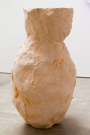 <p>Michele Di Menna</p><p> </p><p>Vessel (apricot), 2013<br />toilet paper papier-mâché, chicken wire, metal mesh<br />91 x 56 x 44 cm</p>