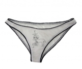 <p>Opferhose</p><p> </p><p>1999<br />Tailored panties with embroidery<br />15 x 35 cm</p>