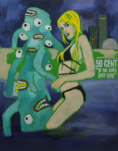 <p>The Girl from Fukushima</p><p> </p><p>2011<br />Acrylic and oil on cotton<br />98 x 70 cm</p>