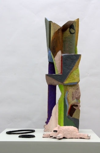 <p>Schwein träumt kubistisch</p><p> </p><p>2011<br />Acrylic and oil on sandstone, four parts<br />dimensions variable</p>