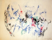 Bernard Schultze<br /><br />Untitled, 1954<br />Watercolor on paper<br />48 x 63 cm