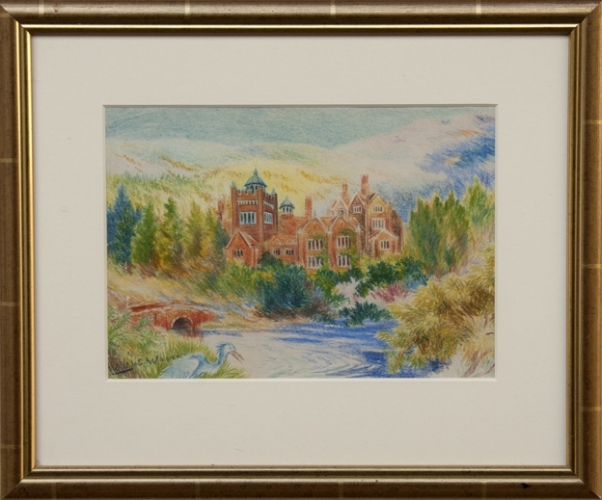 <p>Louis Wain</p><p><br />Untitled, ca. 1934<br />Coloured pencil on paper, framed<br />30,5 x 36,5 cm</p>