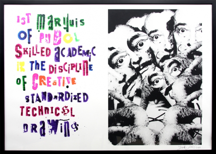 <p>1st Marquis of Pubol skilled academic in the discipline of creative standardized technical drawings</p><p> </p><p>2009<br />Silkscreen and acrylic on linen<br />73 x 103 x 3 cm</p>